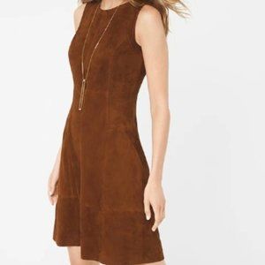 New White House Black Market Suede Dress - size 6